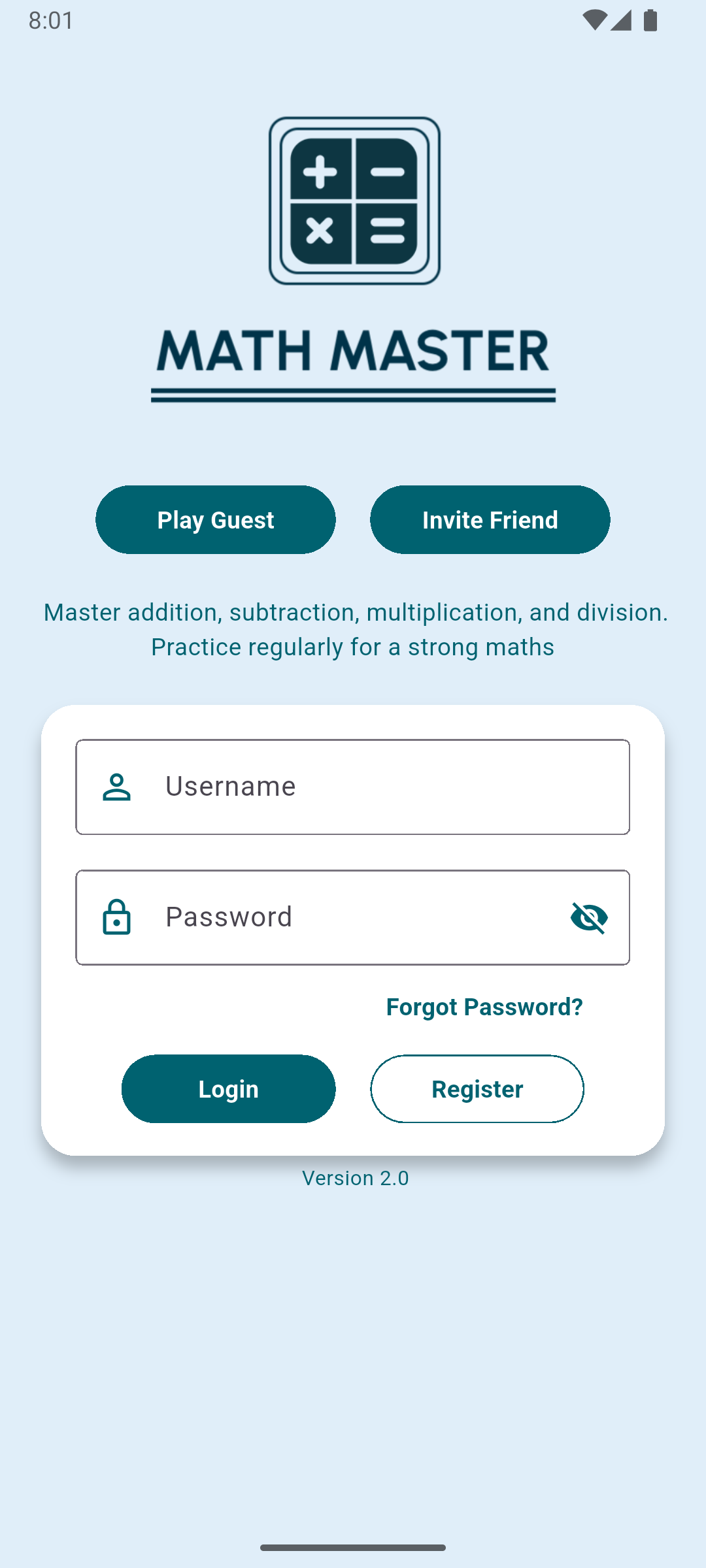 Login Screen