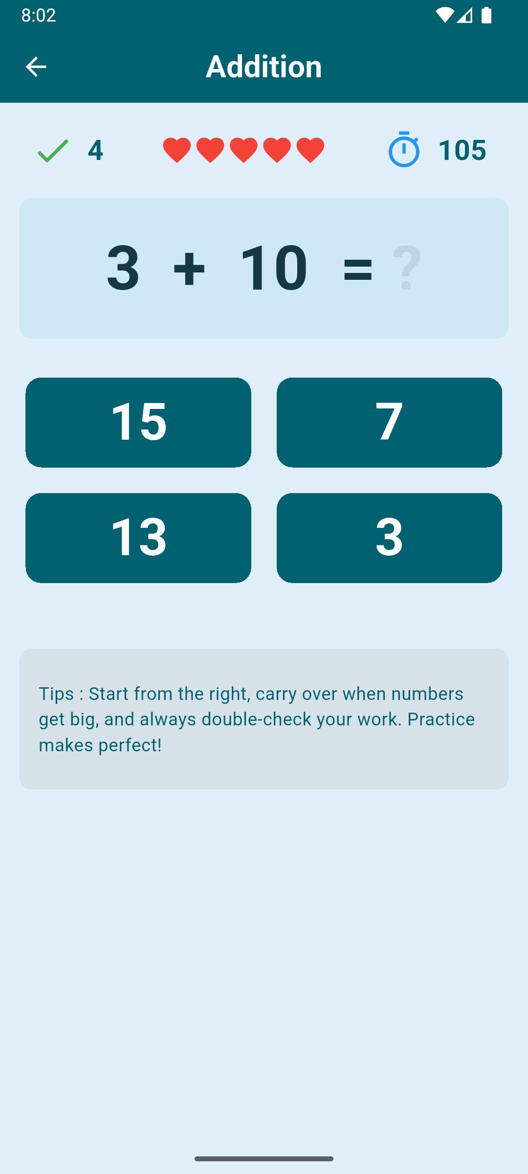Addition Game